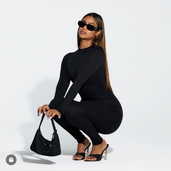 Naked Wardrobe Per Suede Me Bodysuit - Picture 3 of 3